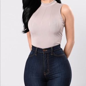 Nude Fashion Nova bodysuit